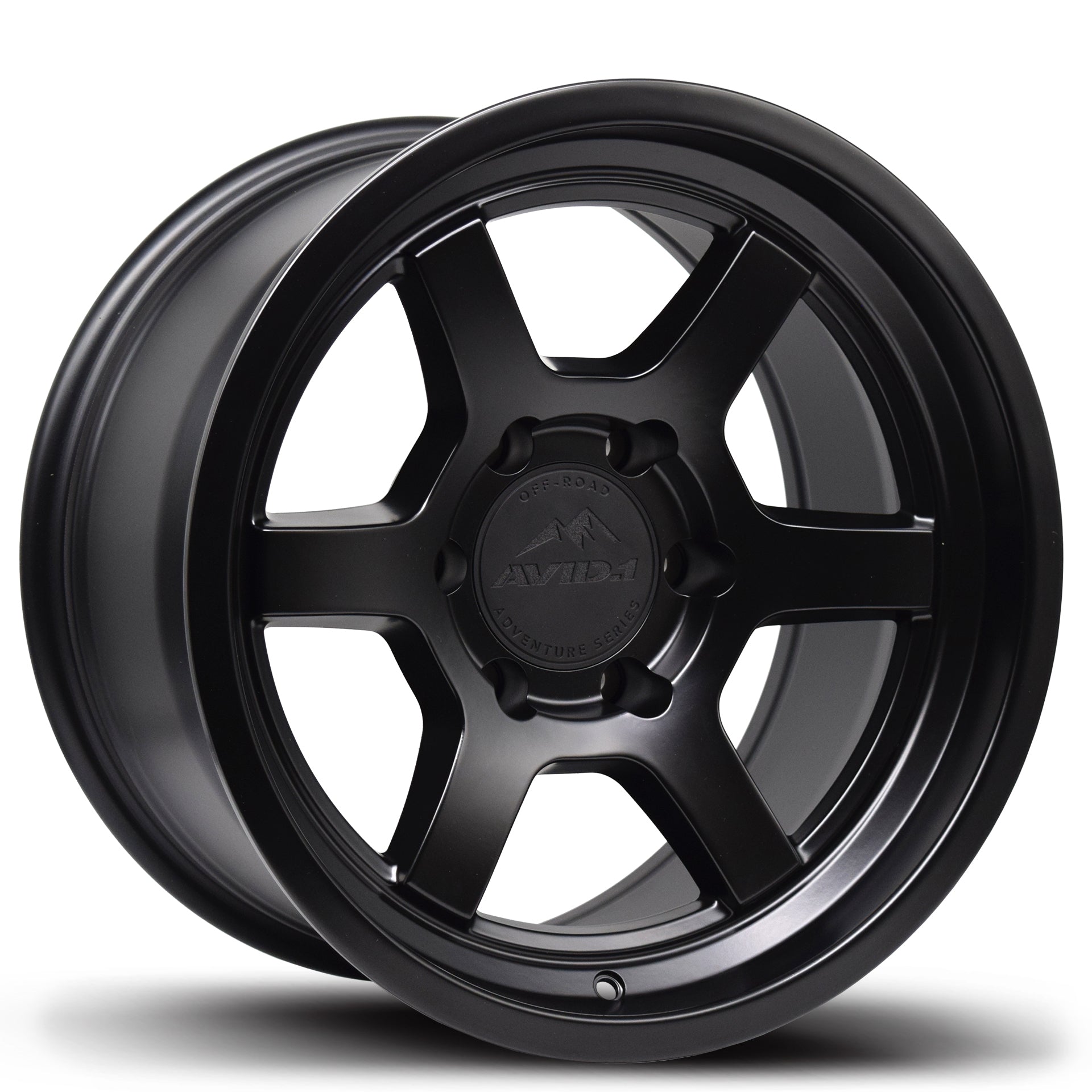 AVID.1 C-215B Black Wheel Center Cap - Metal Snap Ring Included